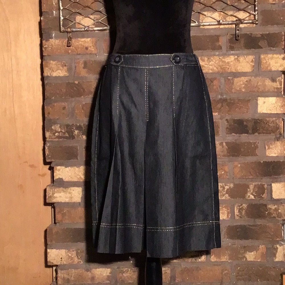 Apostrophe Black Midi Skirt